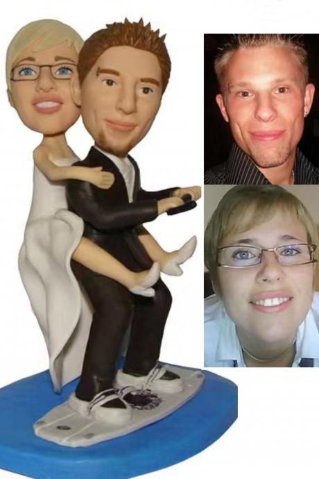 Custom 3d Art Doll From Photo | Custom Wedding Gift Figurine For Couple | Personalized Anniversary Cake Topper Figure For Parents | Custom