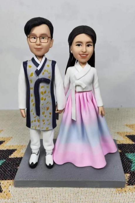Custom 3d Art Doll From Photo | Custom Wedding Gift Figurine For Couple | Personalized Anniversary Cake Topper Figure For Parents | Custom