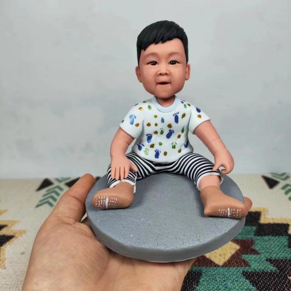 Custom 3D Art Doll From Photo | Custom Birthday Gift Figurine For Baby | Personalized Baby Shower Cake Topper Figure For Children | Custom Graduation Gift Minature Statue for kids | Best Gift For Son Daughter